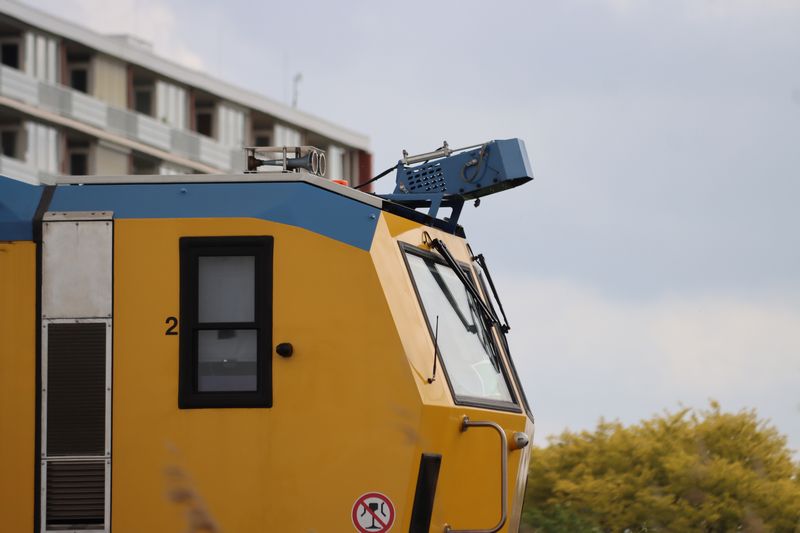 De nieuwe stopmachine van VolkerRail voor de eerste keer ingezet